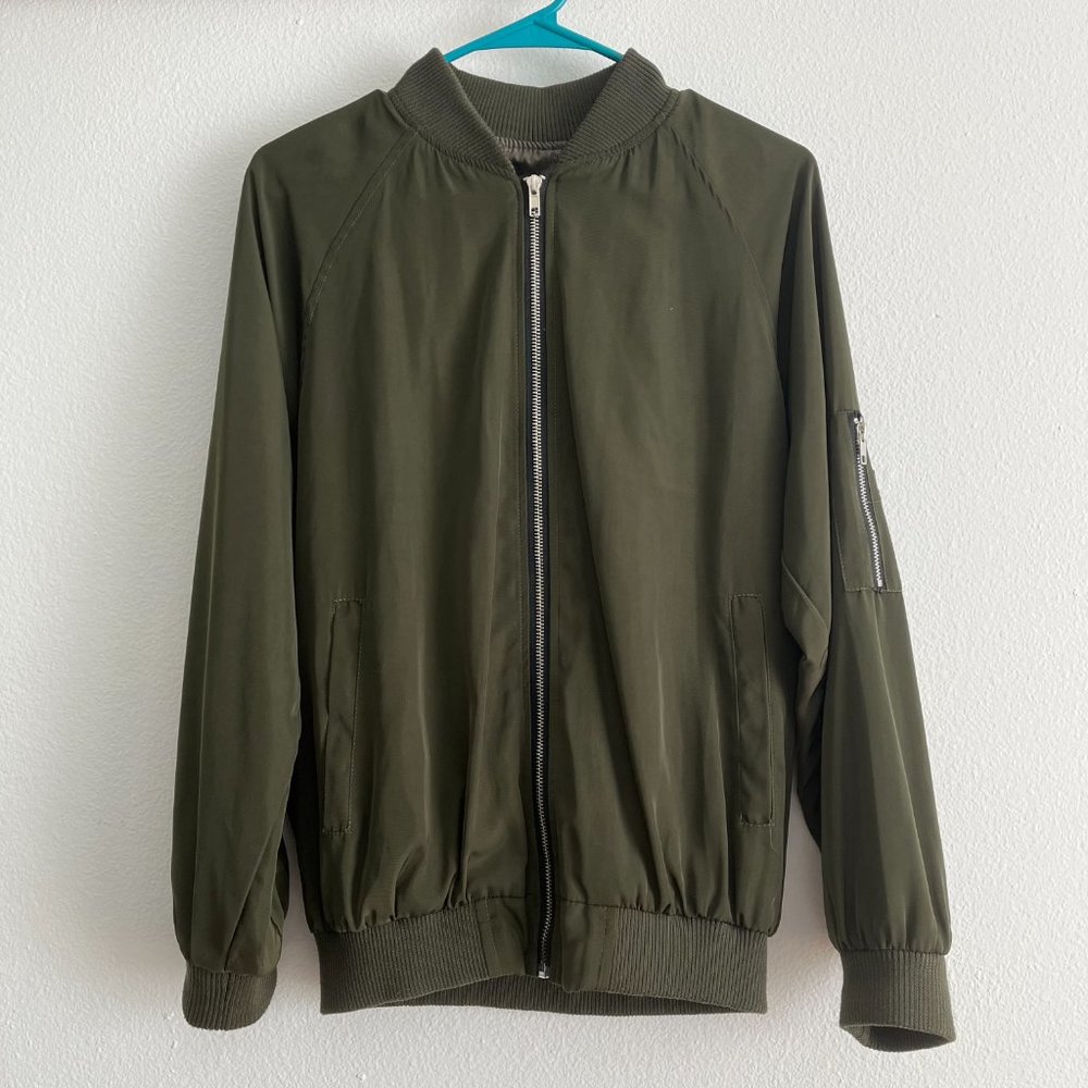Green Bomber Jacket
